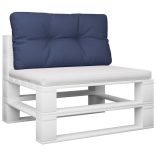 tengerészkék oxford szövet raklappárna 70 x 40 x 12 cm