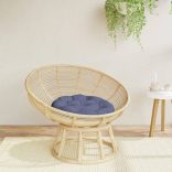 tengerészkék oxford-szövet kerek párna Ø 60 x 11 cm