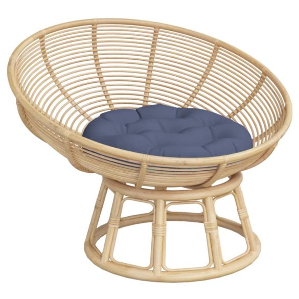 tengerészkék oxford-szövet kerek párna Ø 60 x 11 cm