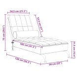 tópszínű szövet masszírozó dívány hengerpárnával