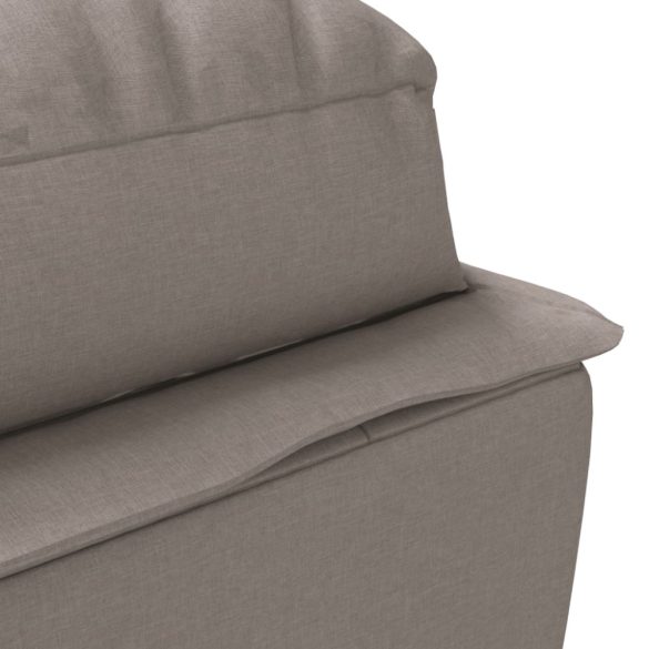 tópszínű szövet dívány párnával