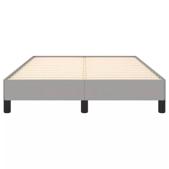 világosszürke szövet ágykeret matrac nélkül 120x190 cm