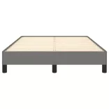 ágykeret matrac nélkül sötétszürke 120x190 cm szövet