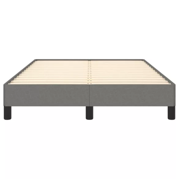 ágykeret matrac nélkül sötétszürke 120x190 cm szövet