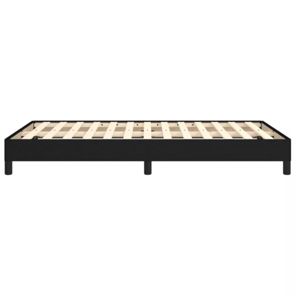 ágykeret matrac nélkül fekete 120x190 cm szövet