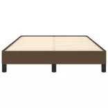 ágykeret matrac nélkül sötétbarna 120x190 cm szövet