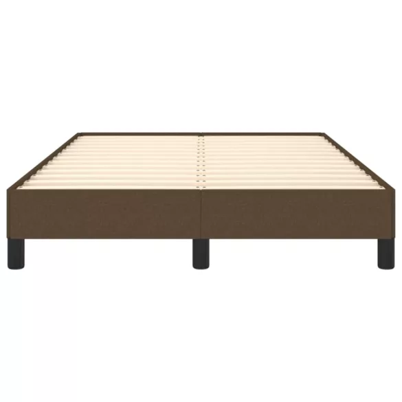 ágykeret matrac nélkül sötétbarna 120x190 cm szövet