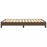 ágykeret matrac nélkül sötétbarna 120x190 cm szövet