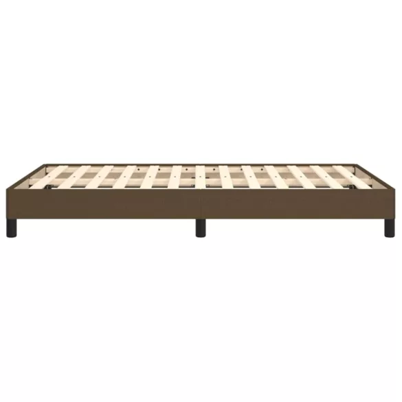 ágykeret matrac nélkül sötétbarna 120x190 cm szövet