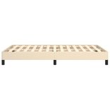 ágykeret matrac nélkül krém 120x190 cm szövet