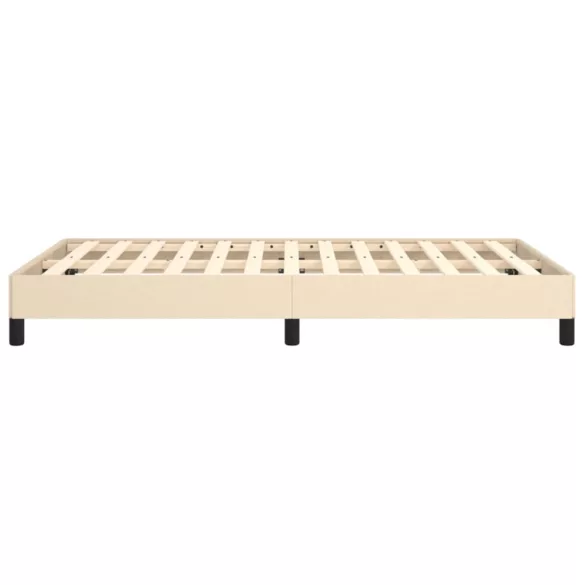 ágykeret matrac nélkül krém 120x190 cm szövet