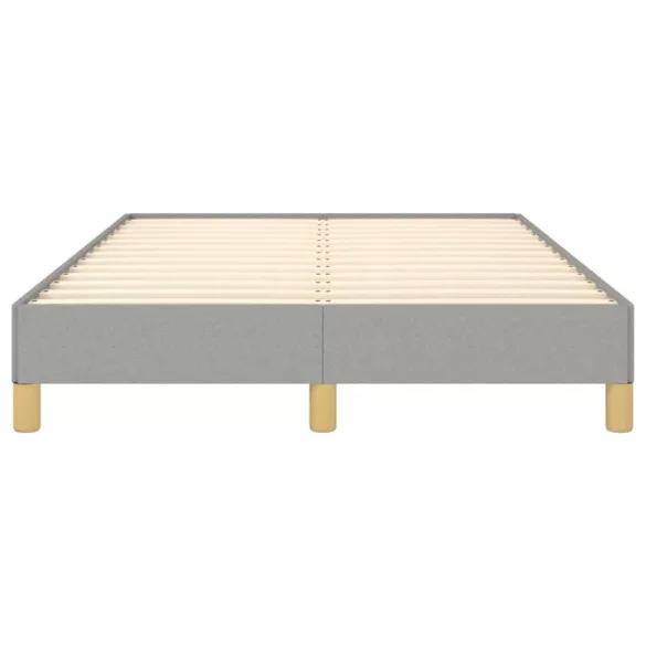 világosszürke szövet ágykeret matrac nélkül 120x190 cm