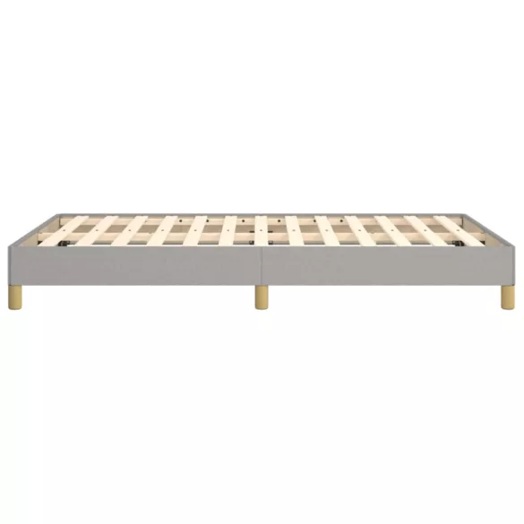 világosszürke szövet ágykeret matrac nélkül 120x190 cm