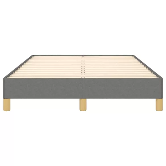 ágykeret matrac nélkül sötétszürke 120x190 cm szövet