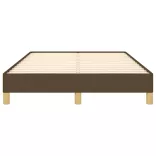 ágykeret matrac nélkül sötétbarna 120x190 cm szövet