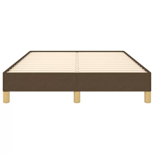 ágykeret matrac nélkül sötétbarna 120x190 cm szövet