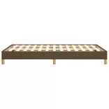 ágykeret matrac nélkül sötétbarna 120x190 cm szövet