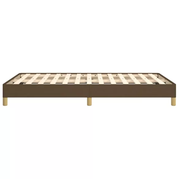 ágykeret matrac nélkül sötétbarna 120x190 cm szövet