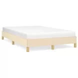 ágykeret matrac nélkül krém 120x190 cm szövet