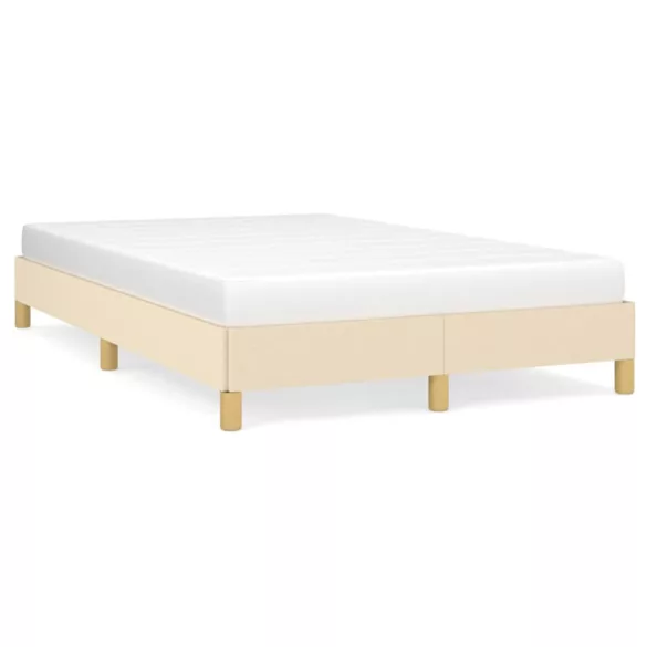 ágykeret matrac nélkül krém 120x190 cm szövet