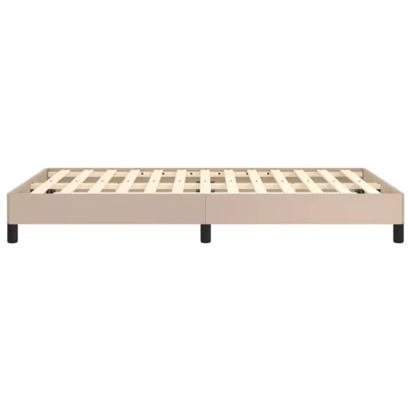 ágykeret matrac nélkül cappuccino színű 120x190 cm műbőr