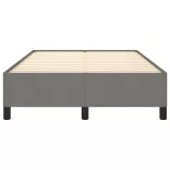 ágykeret matrac nélkül sötétszürke 120x190 cm szövet