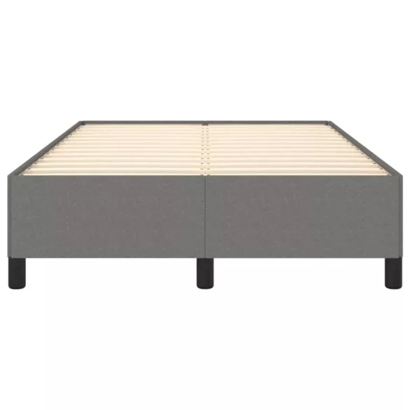 ágykeret matrac nélkül sötétszürke 120x190 cm szövet