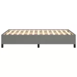 ágykeret matrac nélkül sötétszürke 120x190 cm szövet