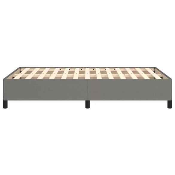 ágykeret matrac nélkül sötétszürke 120x190 cm szövet