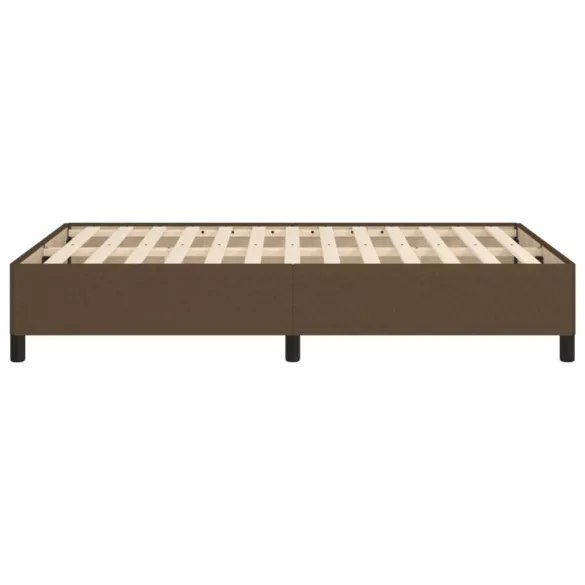 ágykeret matrac nélkül sötétbarna 120x190 cm szövet