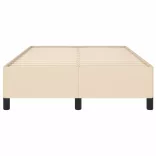 ágykeret matrac nélkül krém 120x190 cm szövet