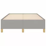 világosszürke szövet ágykeret matrac nélkül 120x190 cm