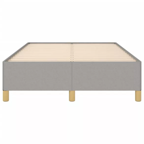 világosszürke szövet ágykeret matrac nélkül 120x190 cm