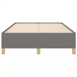 ágykeret matrac nélkül sötétszürke 120x190 cm szövet