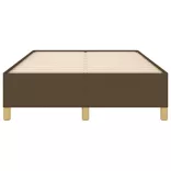 ágykeret matrac nélkül sötétbarna 120x190 cm szövet