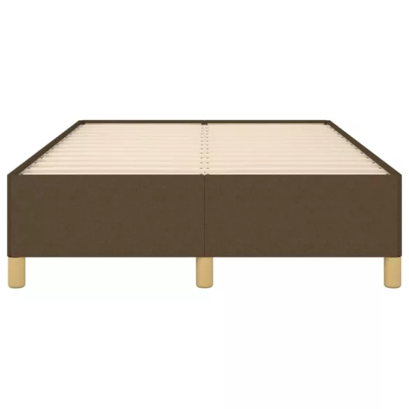 ágykeret matrac nélkül sötétbarna 120x190 cm szövet