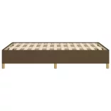 ágykeret matrac nélkül sötétbarna 120x190 cm szövet