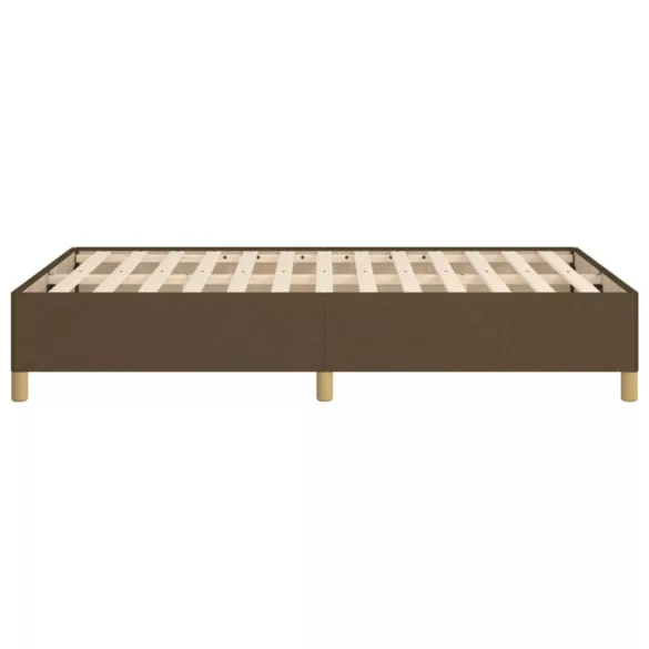 ágykeret matrac nélkül sötétbarna 120x190 cm szövet