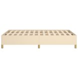 ágykeret matrac nélkül krém 120x190 cm szövet