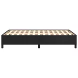 ágykeret matrac nélkül fekete 120x190 cm műbőr