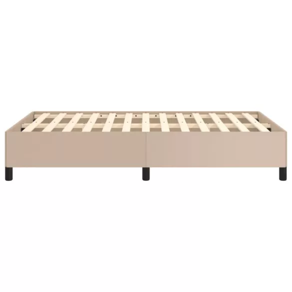 ágykeret matrac nélkül cappuccino színű 120x190 cm műbőr
