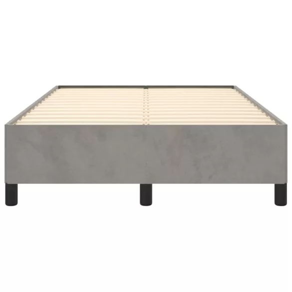 ágykeret matrac nélkül Világosszürke 120x190 cm Velvet
