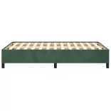 ágykeret matrac nélkül sötétzöld 120x190 cm bársony