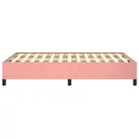 ágykeret matrac nélkül rózsaszín 120x190 cm bársony