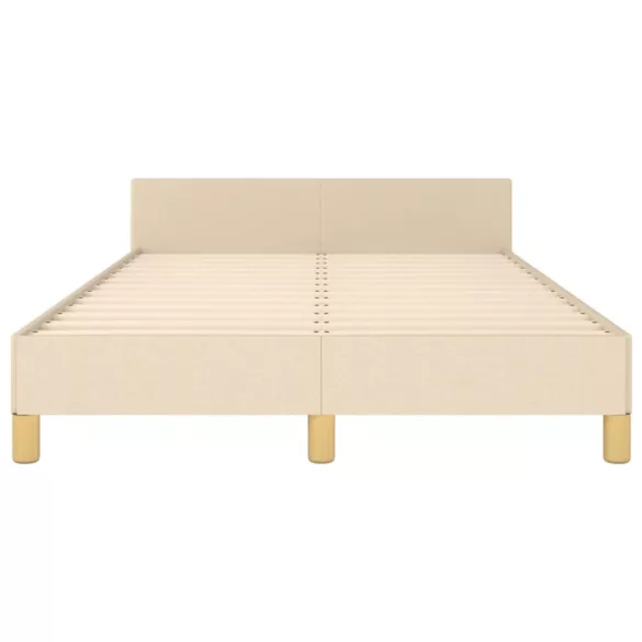 ágykeret matrac nélkül krém 120x190 cm szövet