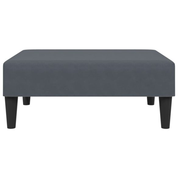 sötétszüke bársony lábzsámoly 77x55x31 cm
