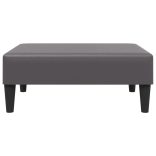 szürke műbőr lábzsámoly 77x55x31 cm