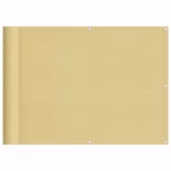 homokszínű 100% oxford poliészter erkélyparaván 75 x 300 cm