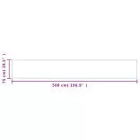 homokszínű 100% oxford poliészter erkélyparaván 75 x 500 cm