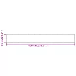 homokszínű 100% oxford poliészter erkélyparaván 75 x 600 cm